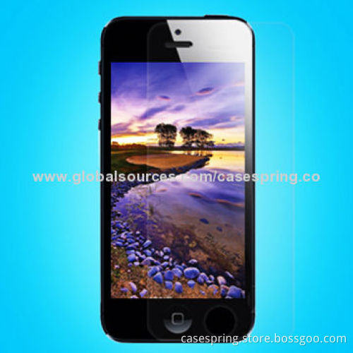 Tempered-glass Screen Protectors for iPhone 5, Bubble-free, Easy to Install